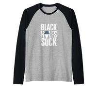 Black Holes Suck Funny Space Joke Raglan Baseball Tee