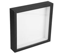 Black Hollow-out 3d Dried Flower Display Frame Box | Acrylic Front, Density Board Build, for Pressed Blooms and Keepsake Decor, Wall or Tabletop Use