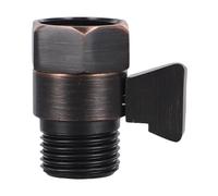 Black Home Solid Brass Flow Quick Control Shut-Off Valve Shower Head Water Saver Junction
