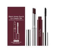 Black Honey Lipstick Mascara, Black Hydrating Tinted Lip Balm, Feuchtigkeitsspendender Mirror Lipstick, Natürliche Länge Und Schlankes Volumen, Moisturising Lips Care Makeup for Dry-Lips (01)