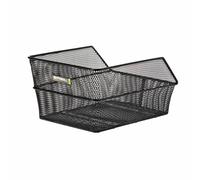 Black honeycomb steel rear basket basil cento (45x31x21cm)