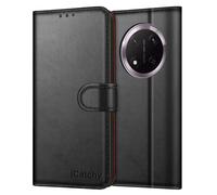 (Black) Honor Magic 7 Lite Case, RFID Blocking Wallet Phone Cover