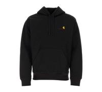 Black Hooded American Script Sweatshirt- male- Carhartt Wip- Hoodies- Black- M- Sweatshirts & Hoodies M