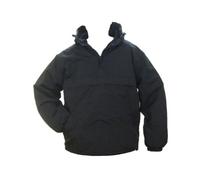Black Hooded Anorak All Sizes Field Jacket Smock Coat Army Military Fleeced