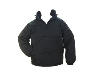 Black Hooded Anorak All Sizes Field Jacket Smock Coat Army Military Fleeced