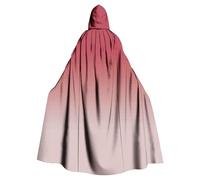 Black Hooded Cloak, Full Length Hooded Medieval Cloak Unisex Gradient Long Renaissance Cape With Hood Sorcerer Vampire Halloween Costume