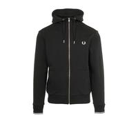 Black Hooded Zip Sweatshirt - male - Fred Perry - Zip-throughs - Black - S - Sweatshirts & Hoodies S