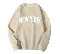Black Hoodie Men Zip Up Hoodie Y2K Jumpers Gifts for His Hiking Fishing Ski New York Men Women Letter Graphic Print Long Sleeve Round Neck Tops Sweatshirt Promotion Sale Clearance