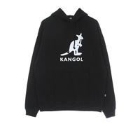 Black Hoodie with Drawstring Hood, male, Kangol, Hoodies, Black, M, Sweatshirts & Hoodies M