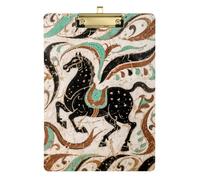 Black Horse A4 mini Nursing clipboard Standard Hole for Football Softball Coaching Gold 9 x 12 in