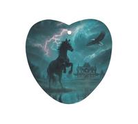 Black Horse Ea-gles Car Air Freshener Decorative Hanging Aromatherapy Tablets for Car Trucks Love form
