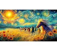 Black-horse-galloping-through-water-under-stormy-sky Puzzle for Adults Kids 1000Pc Recycled Paper Puzzle Game Educational Games for Home Activity & Fun Present Great Gift Idea 38x26/1000pcs