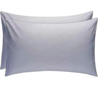Black Horse Housewife Pillowcases Pair of Polycotton and 100% Cotton, Soft and Cozy Standard Pillow Covers Dyed in Trendy Colors&Size 50 cm x 75 cm (Housewife Pack of 2, White)