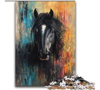 Black Horse Jigsaw Puzzles for Adults 2000 Piece, Challenging Difficult Deal As Gifts for The Whole Family (70x100cm)