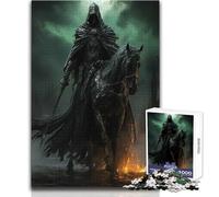 Black Horse of The Dead Teenagers 1000 Piece Jigsaw Puzzle Fun Learning Cognitive Game Thoughtful Unique Present Selection Size 38x26cm