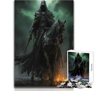 Black Horse of The Dead Teenagers 1000 Piece Jigsaw Puzzle Fun Learning Cognitive Game Thoughtful Unique Present Selection Size 38x52cm