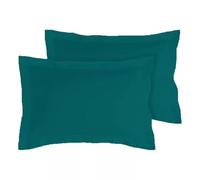 Black Horse Oxford Pillowcases Pair of Polycotton and 100% Cotton, Soft and Cozy Standard Pillow Covers Dyed in Trendy Colors&Size 50 cm x 75 cm (Oxford Pack of 2, Teal)
