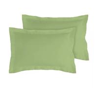 Black Horse Oxford Pillowcases Pair of Polycotton and 100% Cotton, Soft and Cozy Standard Pillow Covers Dyed in Trendy Colors&Size 50 cm x 75 cm (Oxford Pack of 2, Mint Green)