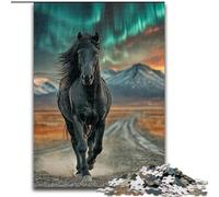 Black Horse Puzzles for Adults Teens 1000pc Puzzle, Suitable for Ages 14 And Up Family Fun It Is Ideal As A Gift for The Whole Family (50x75cm)