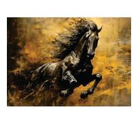 Black Horse Rice Paper, 29 x 40cm (1pc) - for Furniture Poster Craft Decoupage by CRAFT KREATIVELY