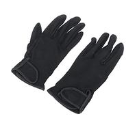 Black Horse Riding Gloves Non Slip Touch Screen for Men Women, Breathable Microfiber Ottoman Equestrian Gloves, 2 Pairs (L/XL)