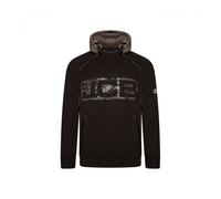 JCB - Horton Hoodie, Medium - Made with 80% Cotton & 20% Polyester - Hoodies for Men Branding Details - Mens Clothes - Cordura Fabric Elbow Patches - 320gsm - Black/Grey