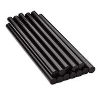 Black Hot Melt Glue Gun Stick Strips Baffo 12Pcs DIY Hot Glue Sticks Black Color for Car Audio DIY Art Craft Handmade Home Office Project Craftwork Fix & Repairs Diameter0.43inch Length7.87inch