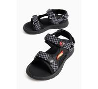 Black Hot Wheels Print Sandals 12 Infant