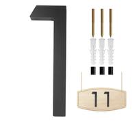 Black House Numbers 3D Floating Black Address Numbers