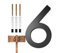 Black House Numbers 3D Floating Black Address Numbers Modern Address Number