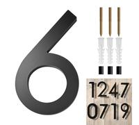 Black House Numbers Acrylic Black Floating 3D Address Numbers