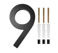 Black House Numbers Black 3D Floating Number