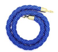 Black Human Control Rope 1.5M Adjustable Barrier Cord 2.8cm DiameterRope for Crowd Control Event Management Indoor/Outdoor Use