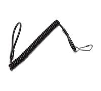Black Hunting Lanyard High Strength Fiber Elastic Retractable Anti-lost Rope Tools for Keys Pistols