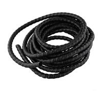 Black Hydraulic Hose Guard Spiral Wrap 5m for Cable Protection with 8mm 10mm 12mm Diameter, Flexible High Density Polyethylene Protective Sleeve for Industrial Hydraulic Pneumatic(D-10mm)