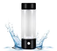 (Black) Hydrogen-Rich Water Cup | USB Rechargeable Water Bottle with Large Capacity - 420ml Removable Water Bottle, Leak-Proof Water Bottle for Camping