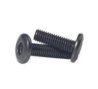 Black Hypotenuse Flat Head Hex Drive Screw M5 (10pcs) 35mm