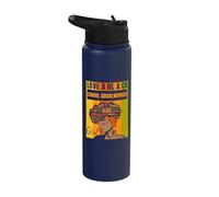 Black Independence Day - Black School Social Worker Girl Stainless Steel Insulated Water Bottle