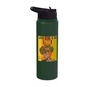 Black Independence Day - Love a Black Frog Girl Stainless Steel Insulated Water Bottle