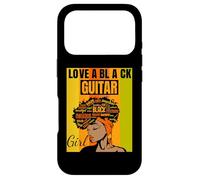 Black Independence Day - Love a Black Guitar Girl Case for iPhone 17 Pro