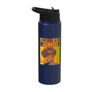 Black Independence Day - Love a Black Lacrosse Girl Stainless Steel Insulated Water Bottle