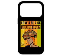 Black Independence Day - Siberian Husky Girl Case for iPhone 17 Pro