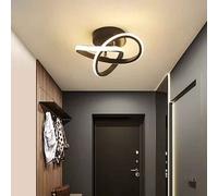 Black Indoor Acrylic, Aluminium & Metal Chrome Effect, Lamp Led Ceiling Light