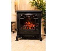 Black Indoor Fireplace Flame Effect Electric Fire mall Fireplace Marco Paul Black One Size