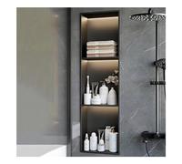 Black inless Steel Wall Shower Head for Bathroom & Kitchen, Modern Space-Saving Design, Multipurpose 90x28x12.5cm Shower Solut