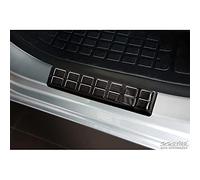 Black Inox door sill protectors compatible with Citroën Jumpy/Spacetourer & Peugeot Expert/Traveller & Toyota Proace 16- & Opel Vivaro/Zafira Life 19- & Fiat Scudo/Ulysse 22- - 2-pieces front doors