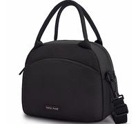 Black Insulated Lunch Bag for Women & Men, Kids to School, Work & Picnic, Portable Cooler Bag