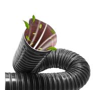 Black Intake Hose Automotive Air Duct Hose, Silicone Flexible Brake Cooling Ducting Induction Vacuum Hose(13ft)(76mm)