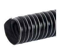 Black Intake Hose Automotive Silicone Flexible Brake Cooling Duct Heat-Resistant Exhaust Pipe Hose(10.2cm)