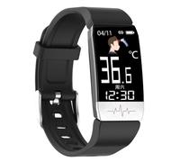 (Black) Intelligent Bracelet Multi-Function Body Health Monitor Body Temperature Detection